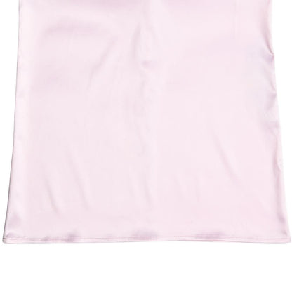 Satin zip-up solid low rise maxi skirt