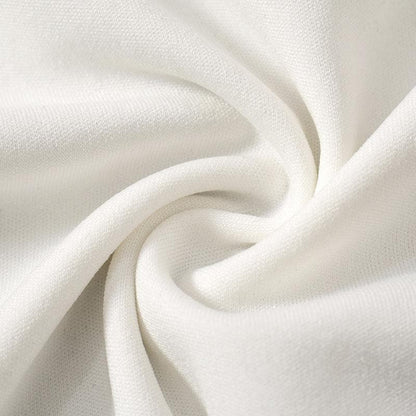 Bowknot applique contrast off shoulder backless mini dress