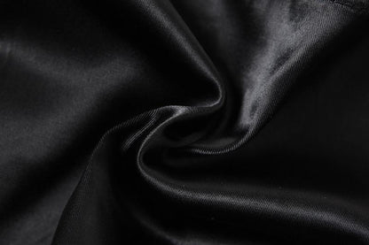 Satin bowknot ribbon lace hem zip-up cami top