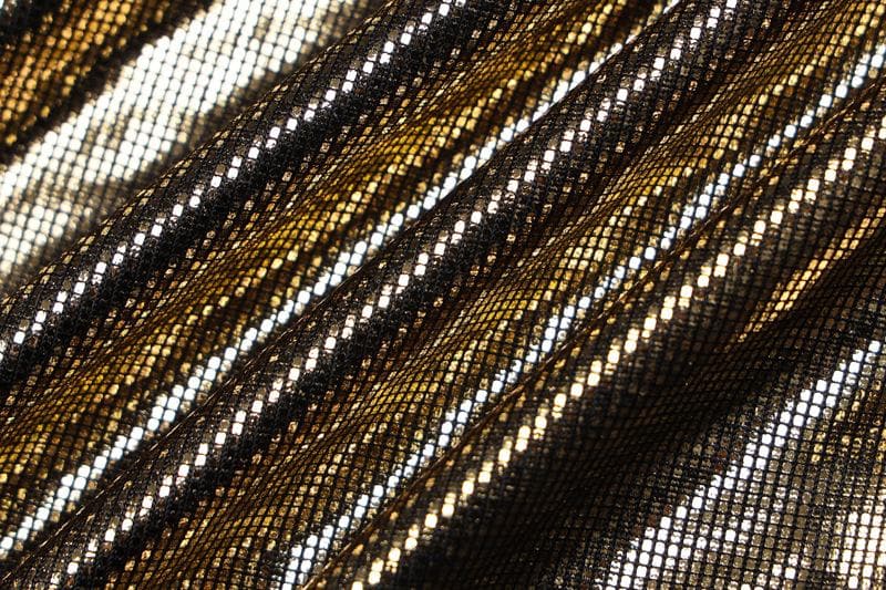 Halter cowl neck metallic high slit backless mini dress