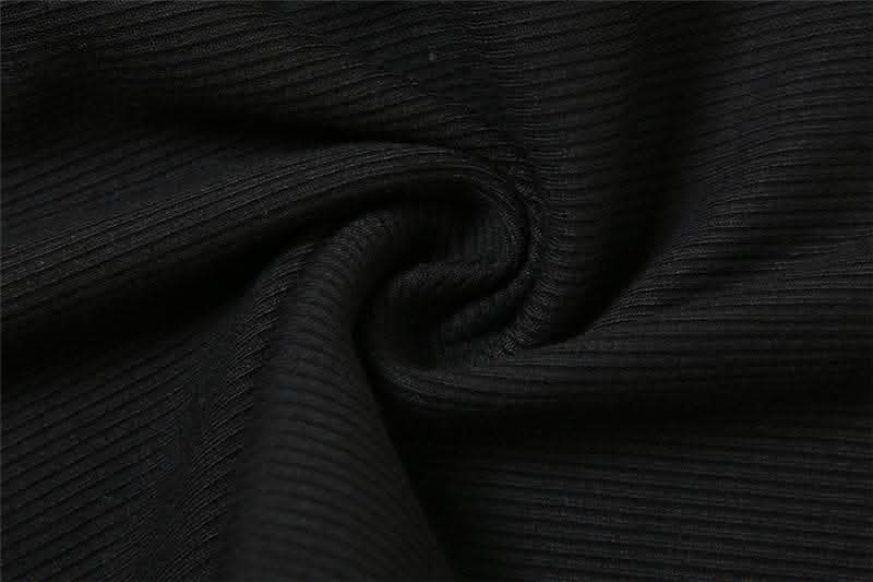 Beaded contrast long sleeve v neck ruched top-final-sale