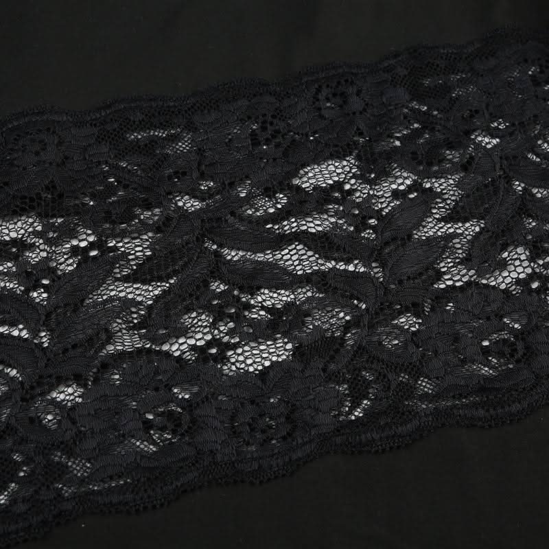 Square neck self tie halter lace slit maxi dress