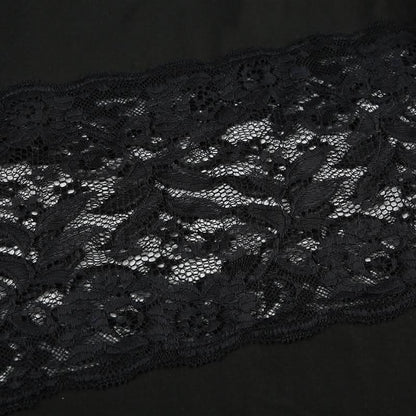 Square neck self tie halter lace slit maxi dress