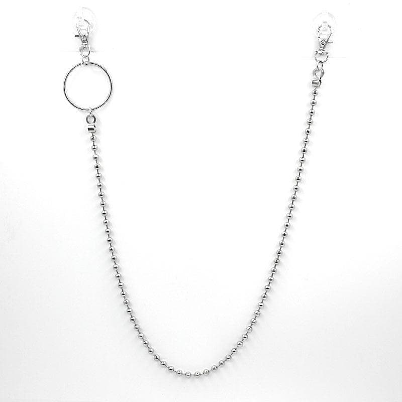 O ring faux pearl adjustable belt accessory
