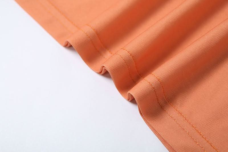 Irregular u neck flower print see through maxi dress