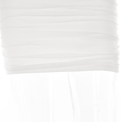 Solid one shoulder o ring hollow out mesh backless cut out mini dress