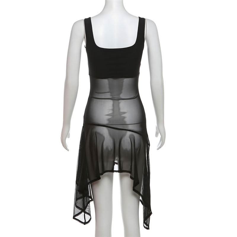 V neck mesh cami top