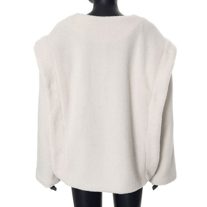 Long sleeve zip-up coat top