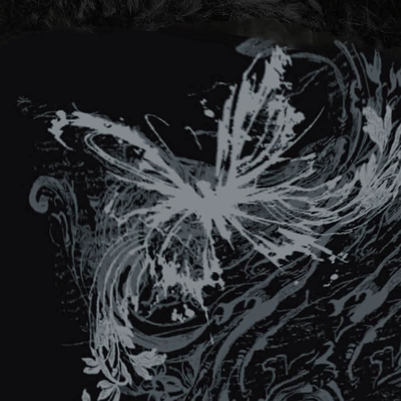 Butterfly print fluffy tube top