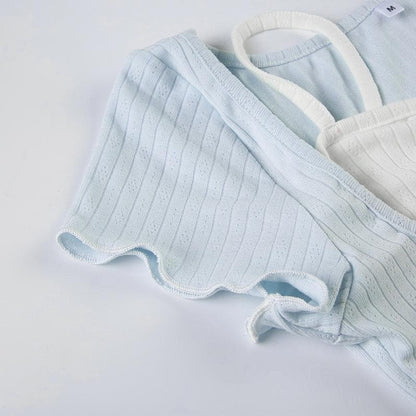 Short sleeve patchwork ruched ruffle top
