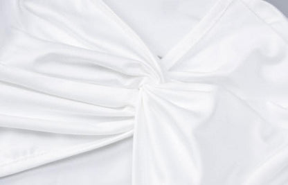 Knotted hollow out solid ruched long sleeve mini skirt set-final-sale