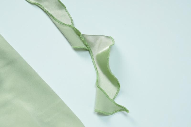 Cowl neck satin backless ruffle cami maxi dress