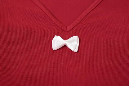 Halter long sleeve off shoulder fluffy mini dress