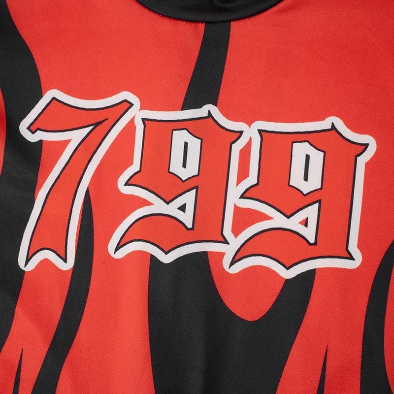 Long sleeve high neck "799" zip-up jumpsuit