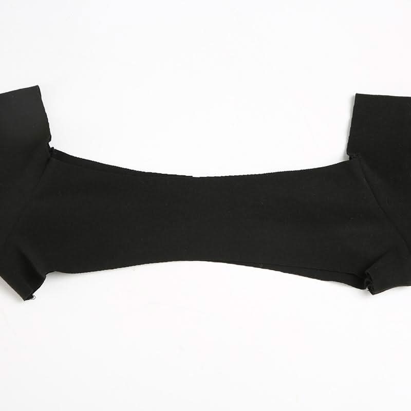 Halter long sleeve 2 piece maxi dress