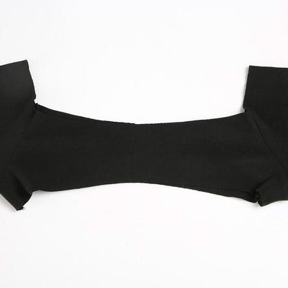 Halter long sleeve 2 piece maxi dress