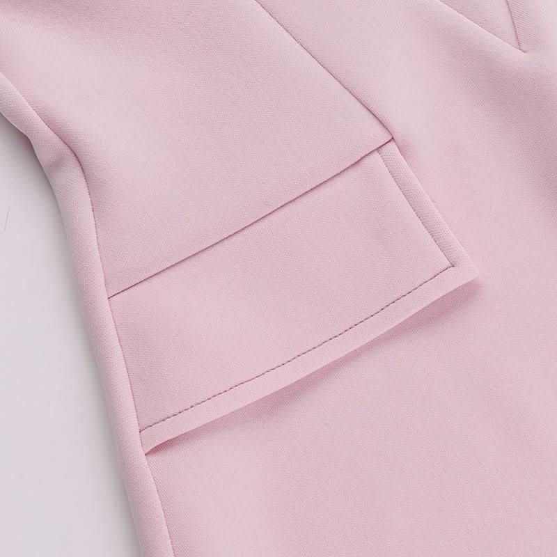 Pink corset backless tube mini dress
