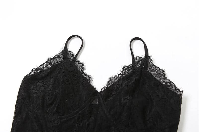 Long sleeve bustier lace cami shrug 2 piece top