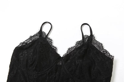 Long sleeve bustier lace cami shrug 2 piece top