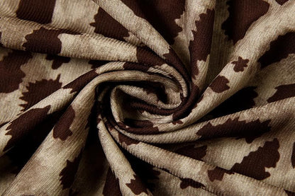 Leopard print cowl neck cami maxi dress