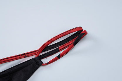 Rose print u neck slit cross back cami maxi dress