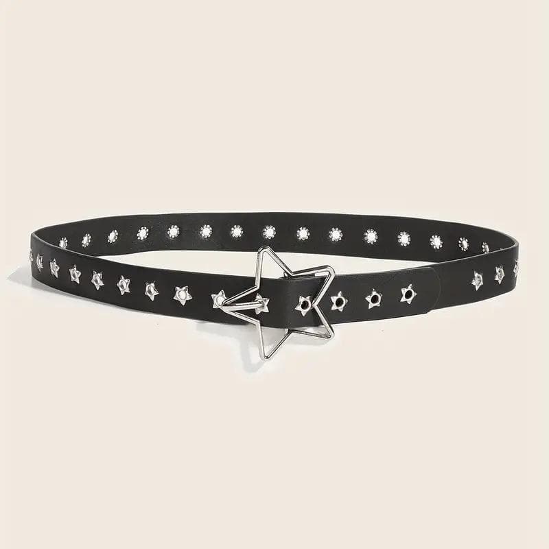 Star hollow out adjustable belt