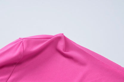 One shoulder knotted mini dress