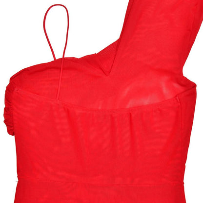 Halter mesh slit backless maxi dress