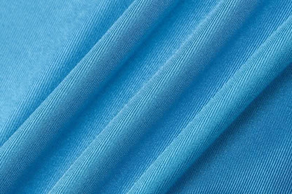 Short sleeve high neck slit solid maxi dress-final-sale