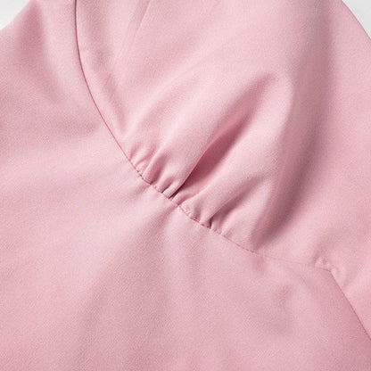 Sweetheart neck flower embroidery zip-up cami top