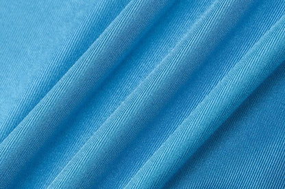 Short sleeve high neck slit solid maxi dress