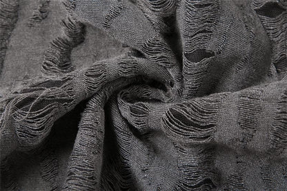 Textured off shoulder hoodie gloves cowl neck crop top