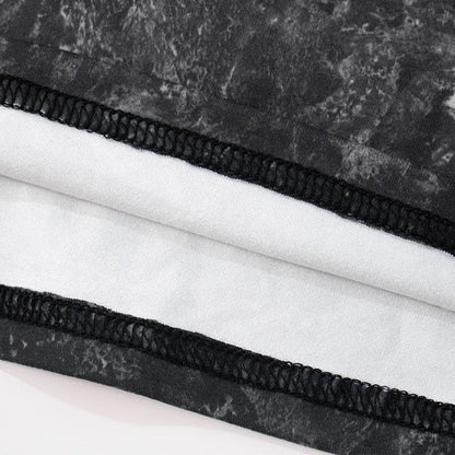 U neck print backless cami maxi dress