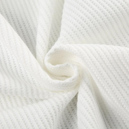 Square neck bowknot pattern ribbed tank top