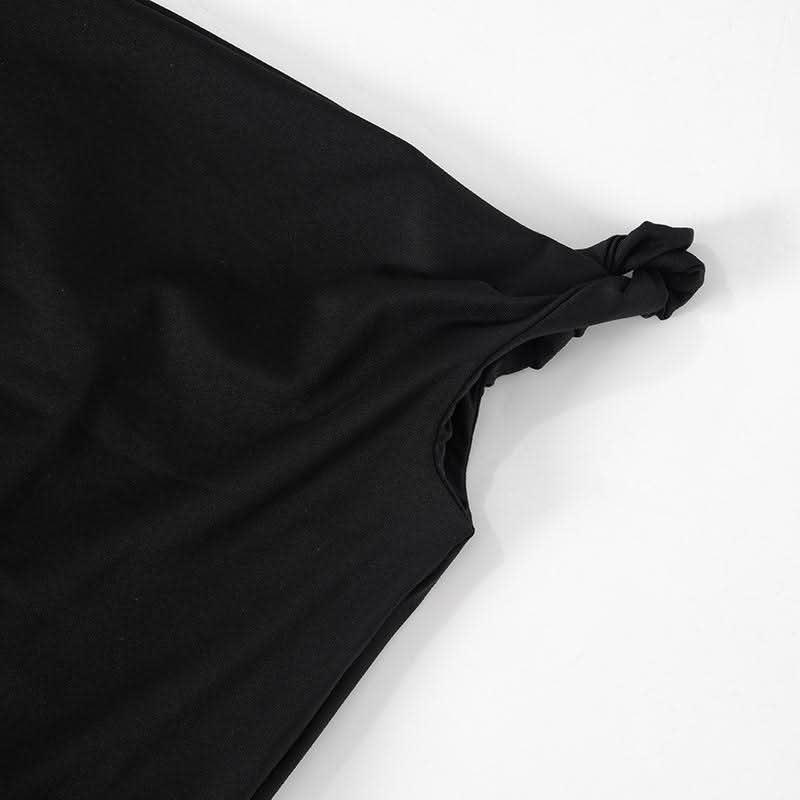 Off shoulder solid backless maxi dress