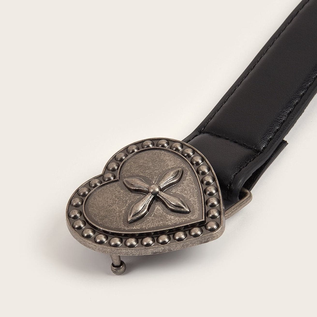 Heart PU leather adjustable belt
