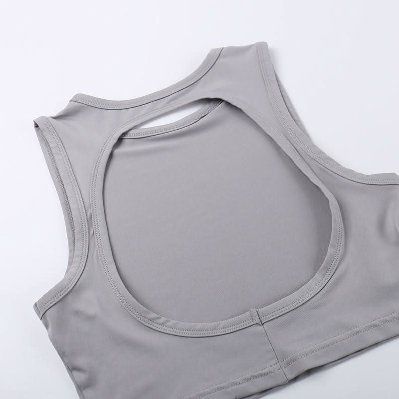 Crewneck ruched backless solid mini skirt set