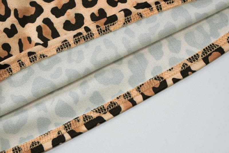 Spaghetti strap leopard print cami top