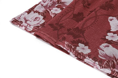 Placed Floral V Neck Spaghetti Strap Maxi Dress