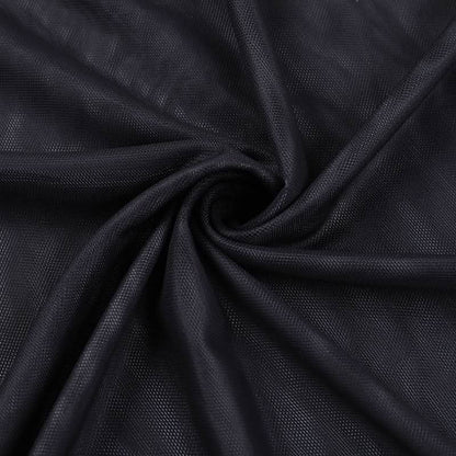 Print mesh patchwork maxi dress