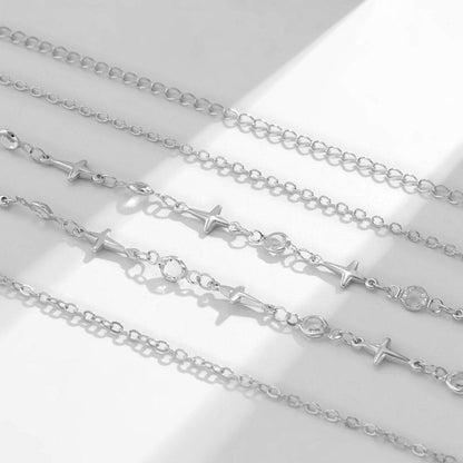 Star stone pendant waist chain
