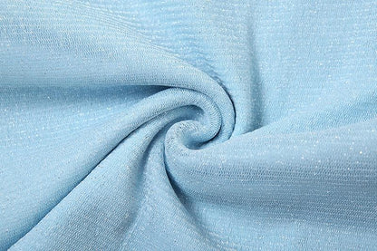 Halter mesh backless glitter ruched top