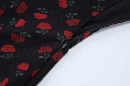 Sleeveless print cowl neck maxi dress