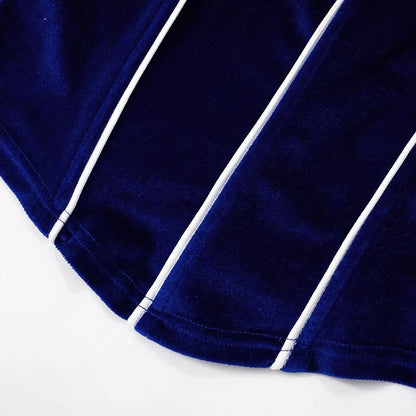 Beaded velvet contrast backless tube top