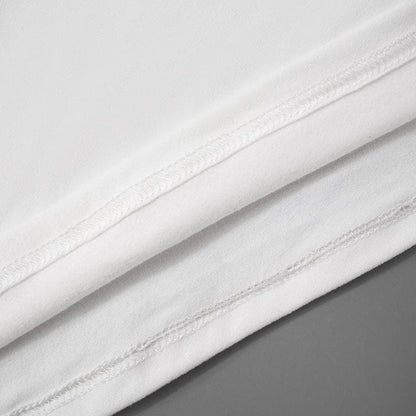 Short sleeve ruched letter pattern top