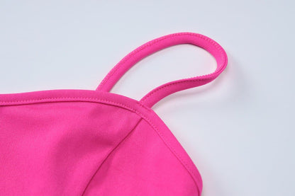 Sweetheart neck patchwork backless cami maxi dress