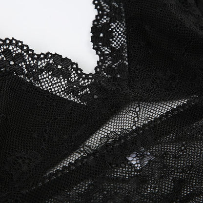 Bowknot v neck lace backless cami top