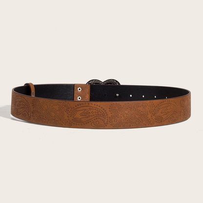 Heart print adjustable belt