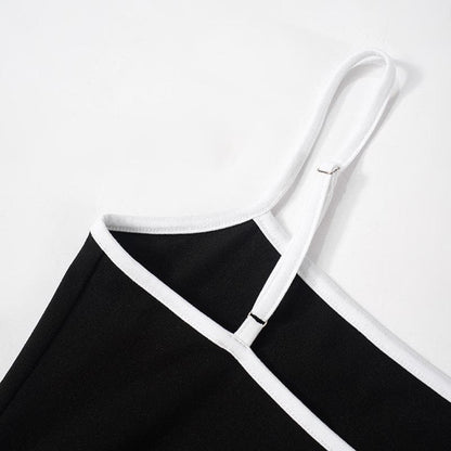 Drawstring ruched self tie cami crop top