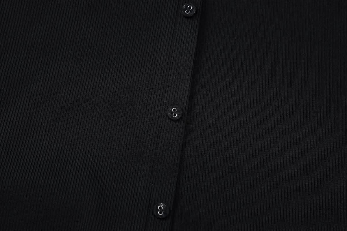 Long sleeve lace hem button maxi dress